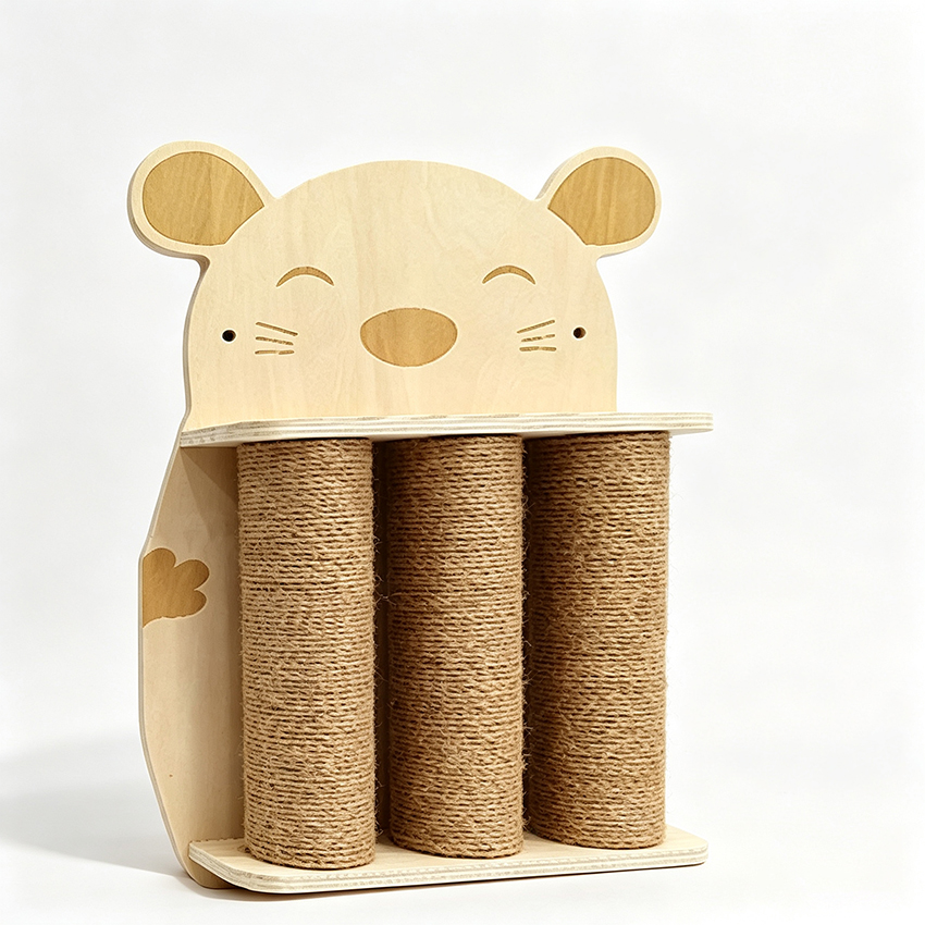 老鼠造型三柱剑麻猫抓柱
