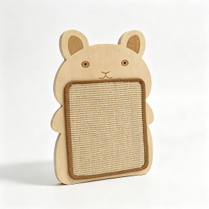 木质兔子造型猫抓板